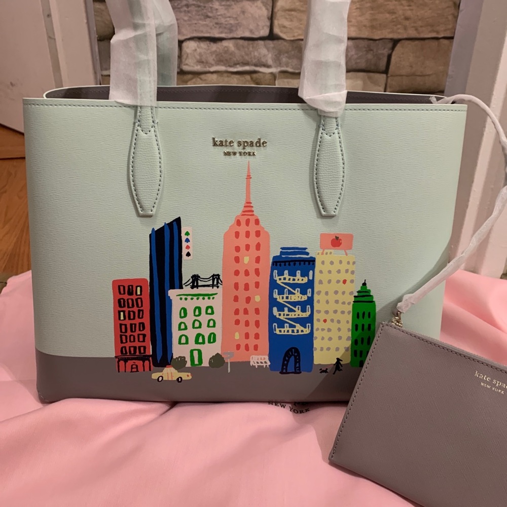 Authentic Kate Spade leather rock Center large tote/pouch - Picture 2 of 15